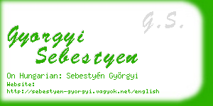gyorgyi sebestyen business card
